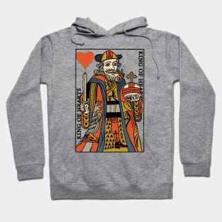 Character of Playing Card King of Hearts Hoodie